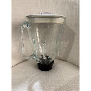 Vintage Oster Glass Countertop‎ Blender Pitcher 5-Cups & 4-Blade & Cover